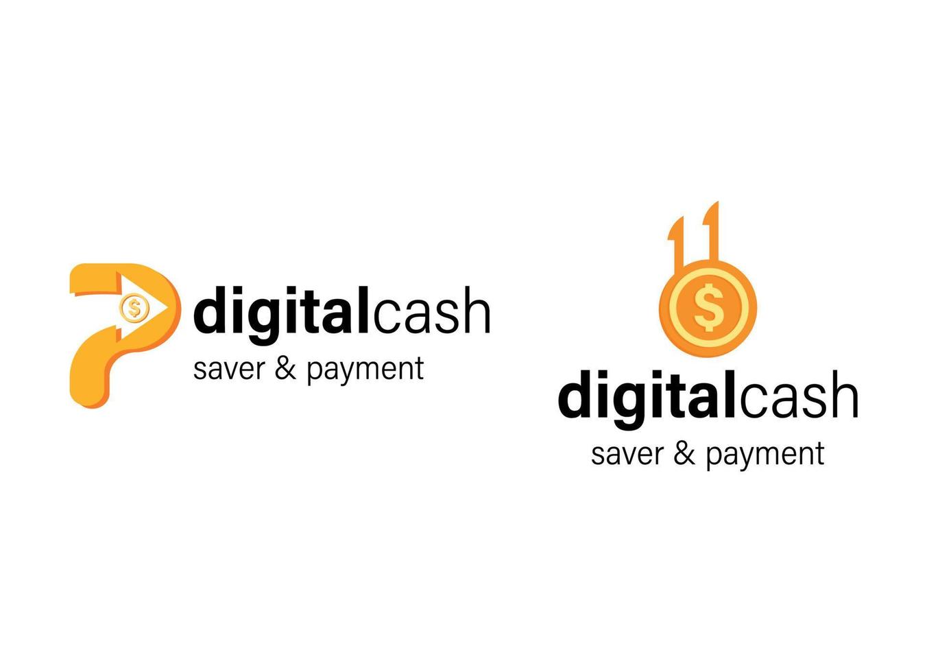 digital dinheiro dinheiro logotipo Projeto modelo baixar vetor