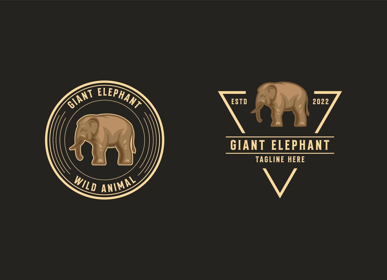 elefante logotipo Projeto modelo. simples elefante logotipo vetor