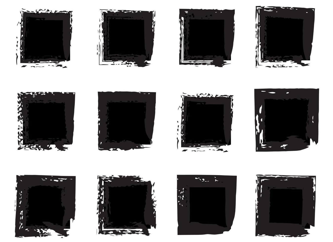 ilustração de design de vetor de caixa quadrada isolada no fundo branco