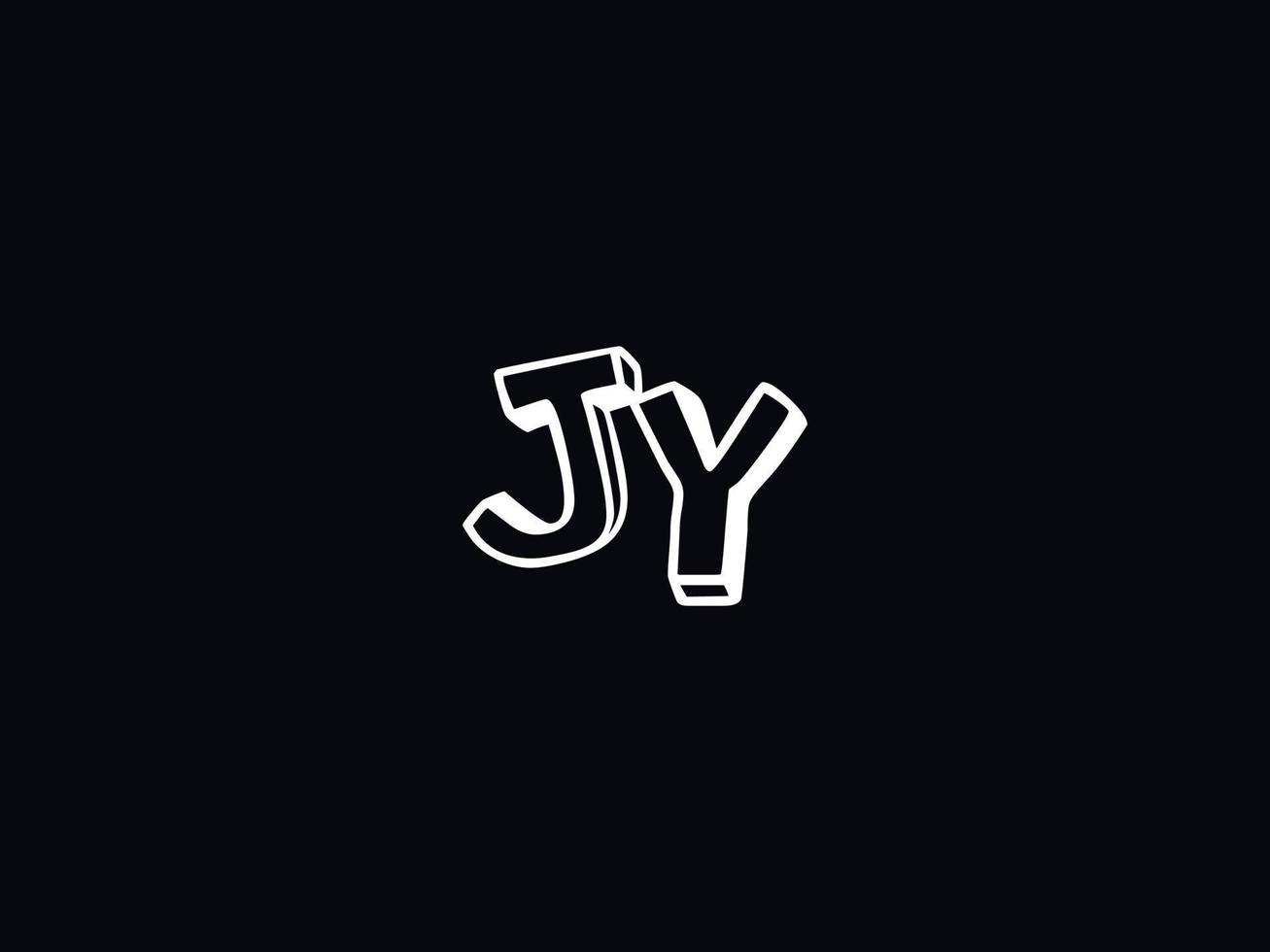 mínimo jy carta logotipo, criativo jy logotipo ícone vetor