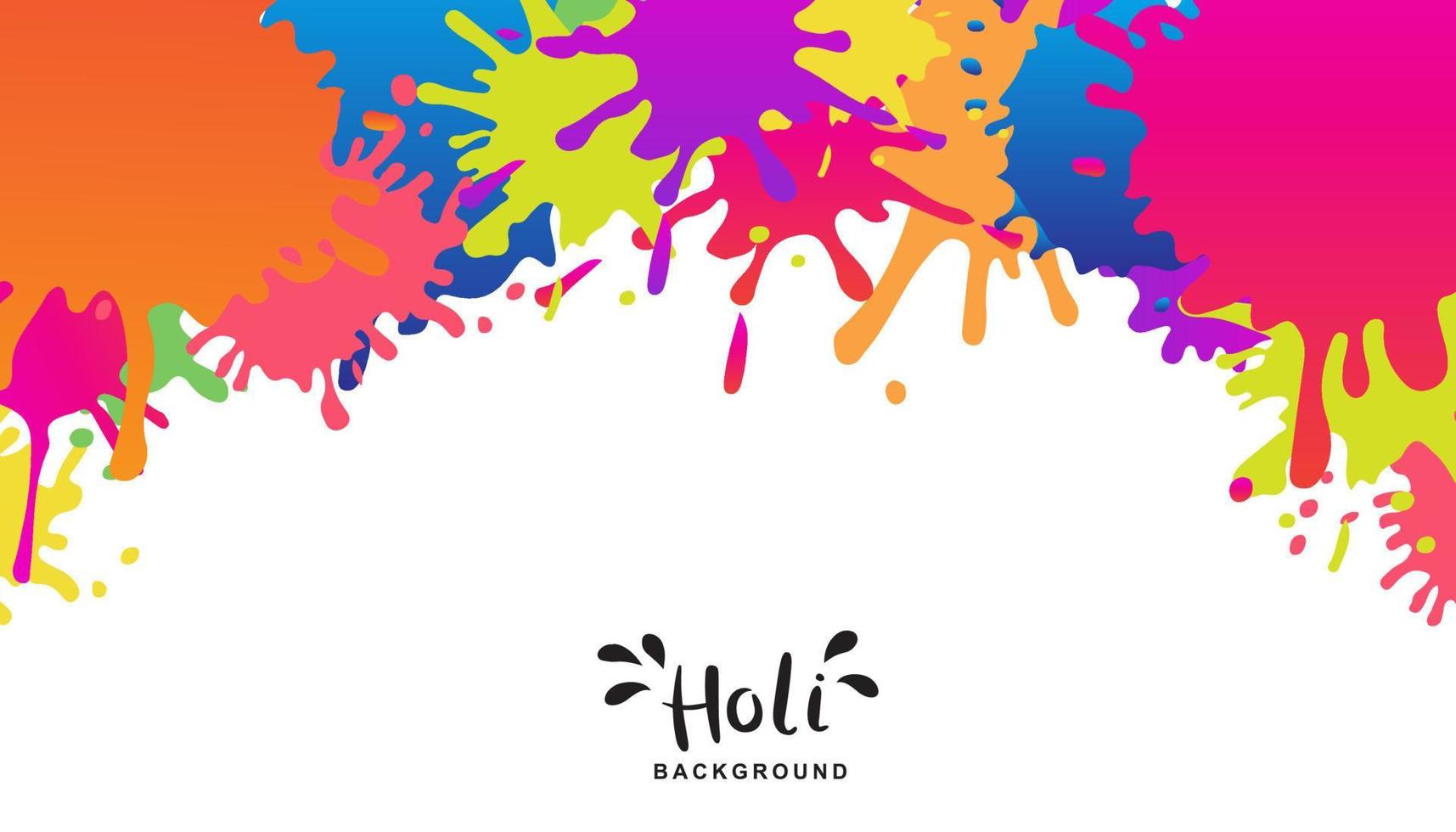 feliz holi celebração bandeira. fundo Projeto para indiano festival do cores, social meios de comunicação, local na rede Internet bandeiras, poster para venda e promoção modelo. vetor ilustração.