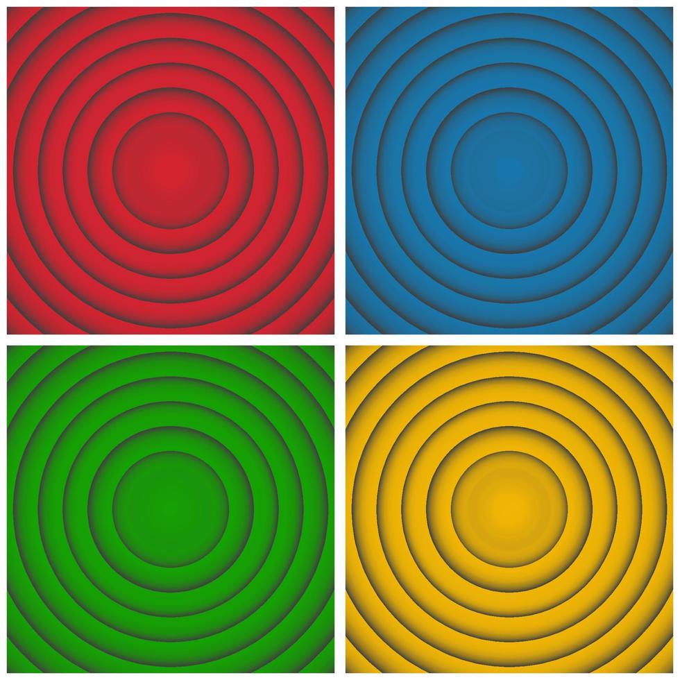 pop arte retro desenho animado círculos maluco filme para conceptual Projeto. vetor ilustração meio-tom gradiente. volta multi cor padronizar modelo