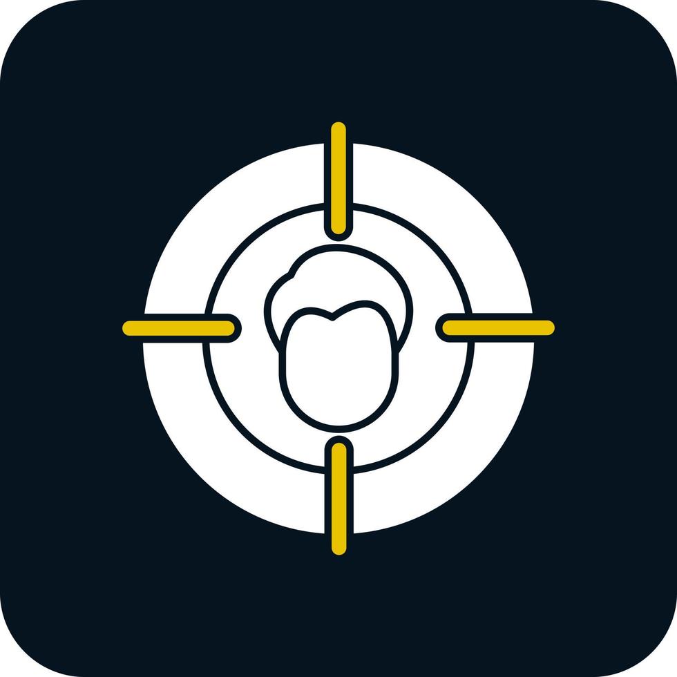 design de ícone de vetor de caça de cabeça