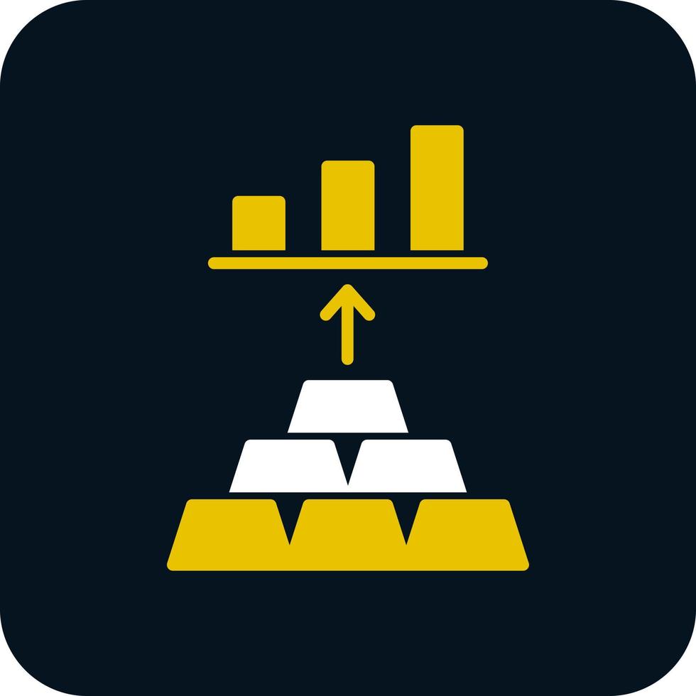 design de ícone de vetor de investimento de ouro