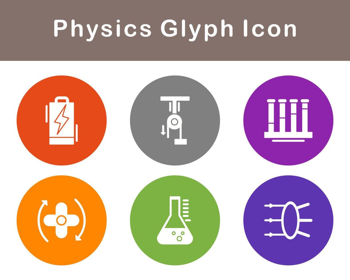 física vetor ícone conjunto