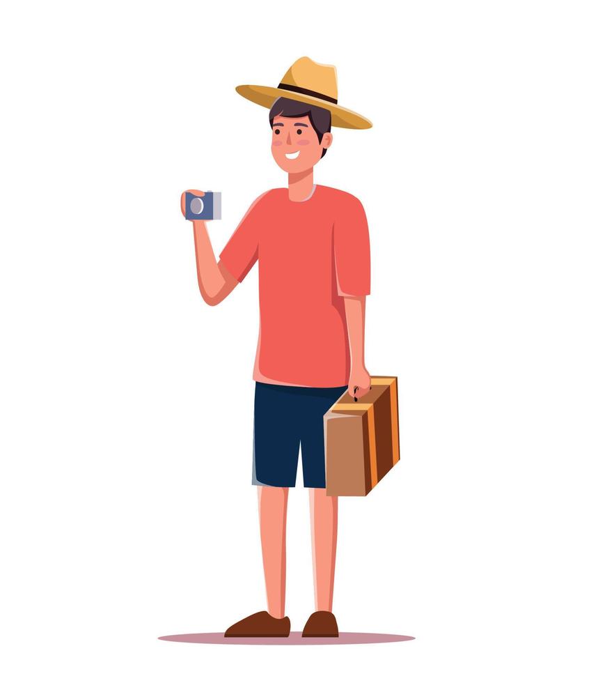 personagens turistas viajando pessoas vetor ilustração