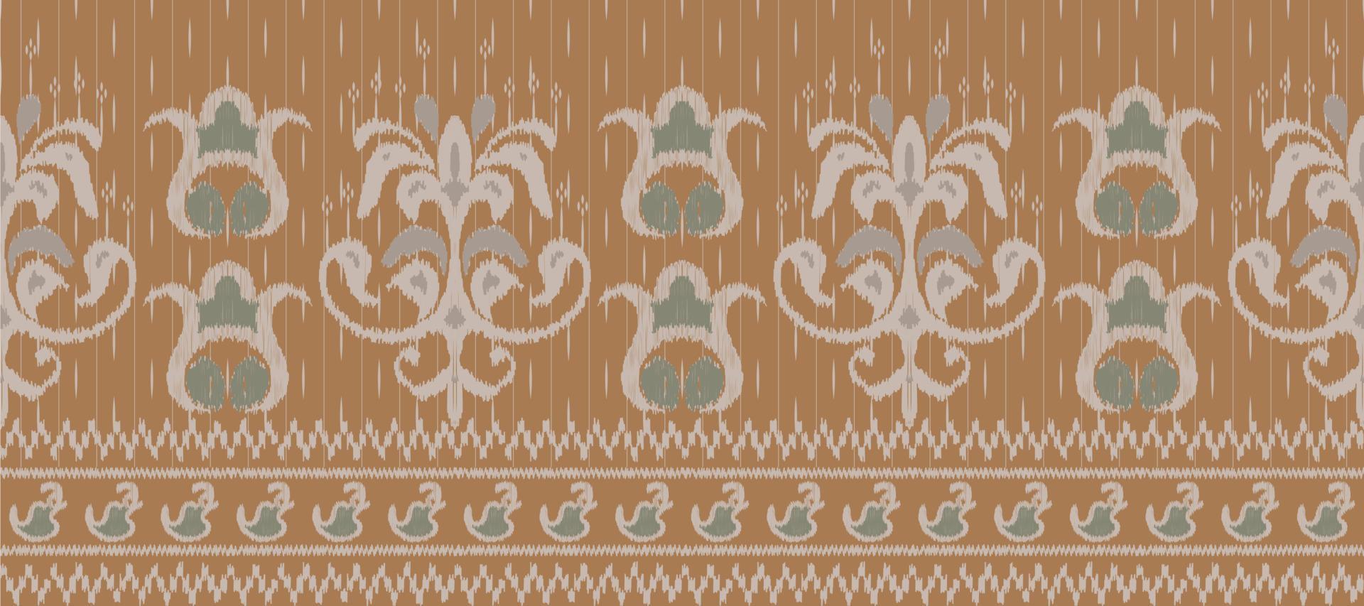 motivo ikat floral paisley bordado fundo. geométrico étnico oriental padronizar tradicional. ikat asteca estilo abstrato vetor ilustração. Projeto para impressão textura, tecido, saree, sari, tapete.