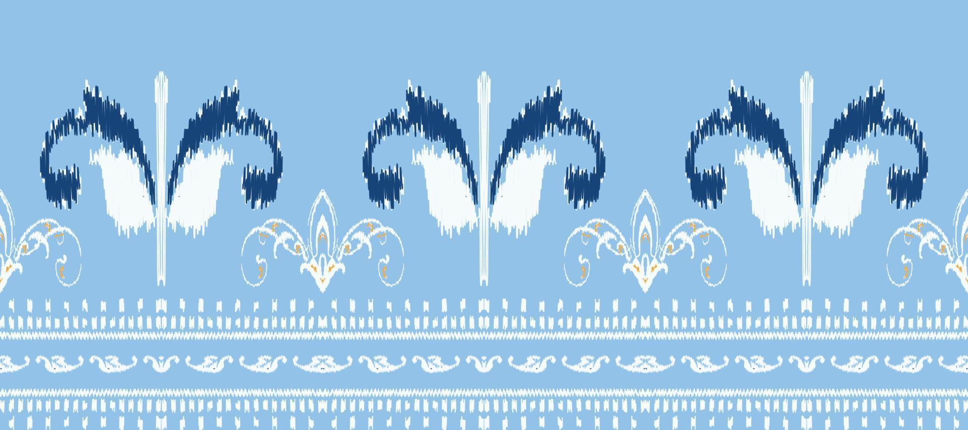 africano ikat paisley bordado. batik têxtil ikat tecido desatado padronizar digital vetor Projeto para impressão saree kurti Bornéu tecido fronteira ikkat dupatta