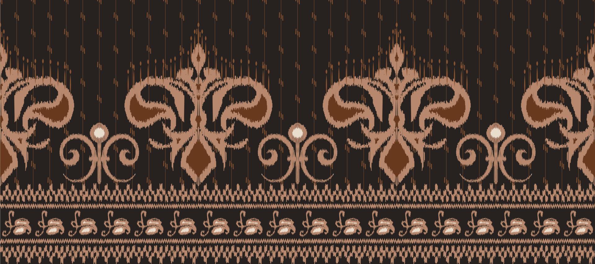 africano ikat paisley bordado. batik têxtil motivo ikat desatado padronizar digital vetor Projeto para impressão saree kurti Bornéu tecido fronteira escova à moda