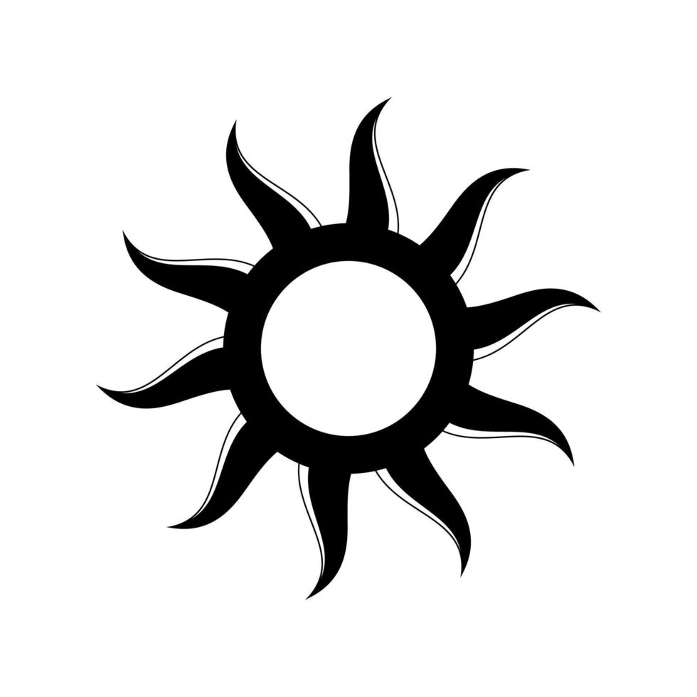 boho celestial Sol ícone logotipo. simples moderno abstrato Projeto para modelos, impressões, rede, social meios de comunicação Postagens vetor