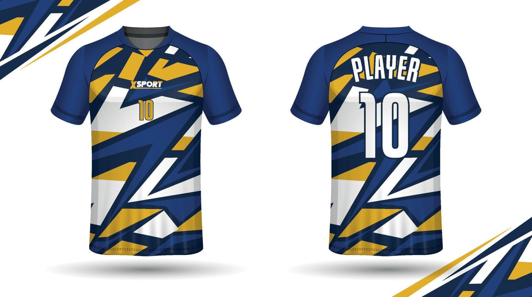 design de camisa de futebol para sublimação, design de camiseta esportiva vetor