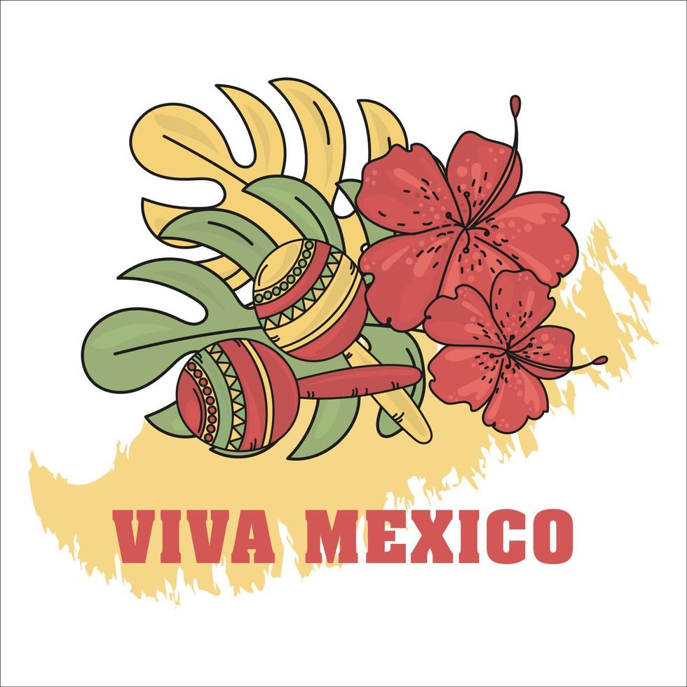 amor México tradicional folk latim vetor ilustração conjunto