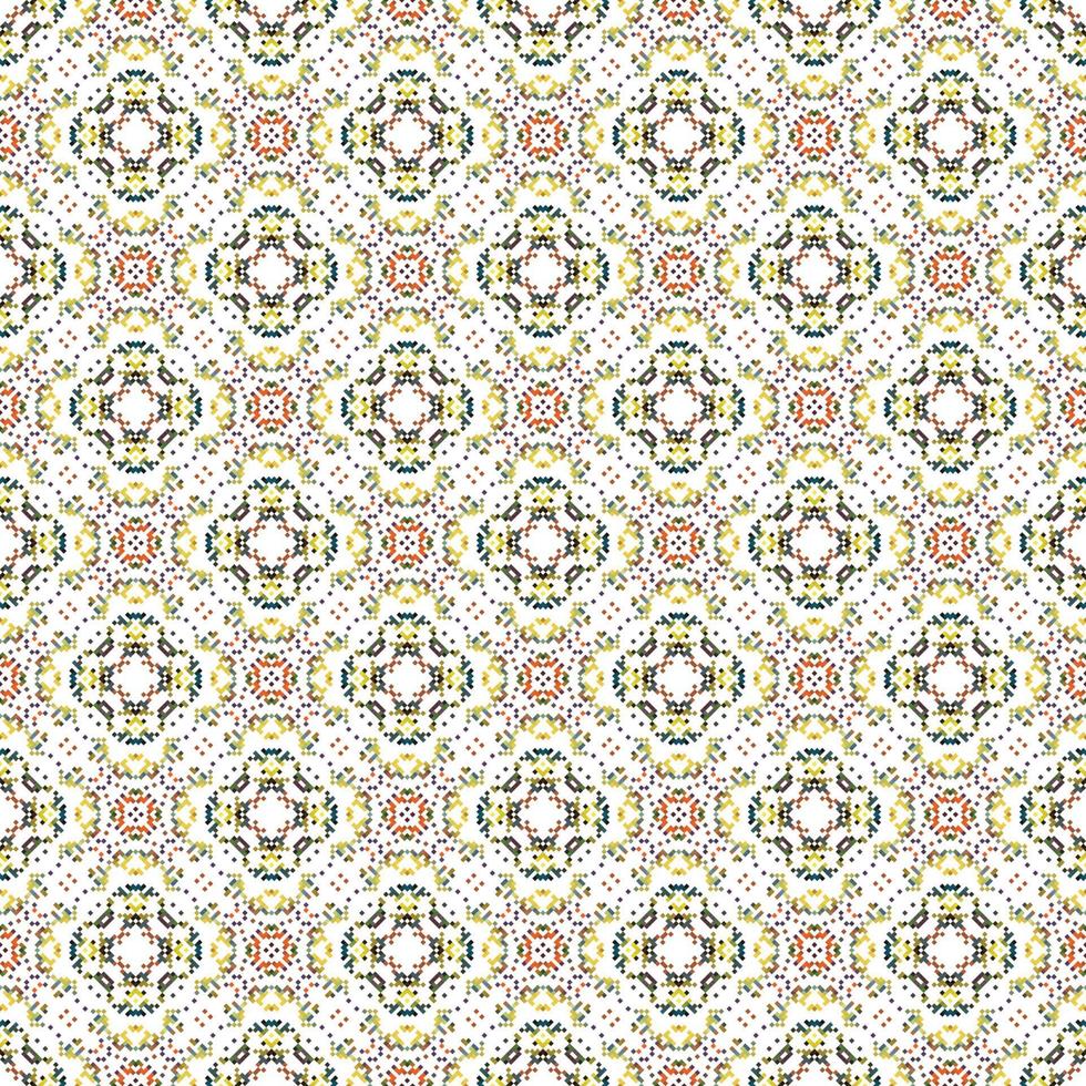 vetor pixel oriental padronizar fez do pequeno quadrados em uma transparente fundo. mosaico, fundo, bordado, papel de parede, caleidoscópio, mandala.
