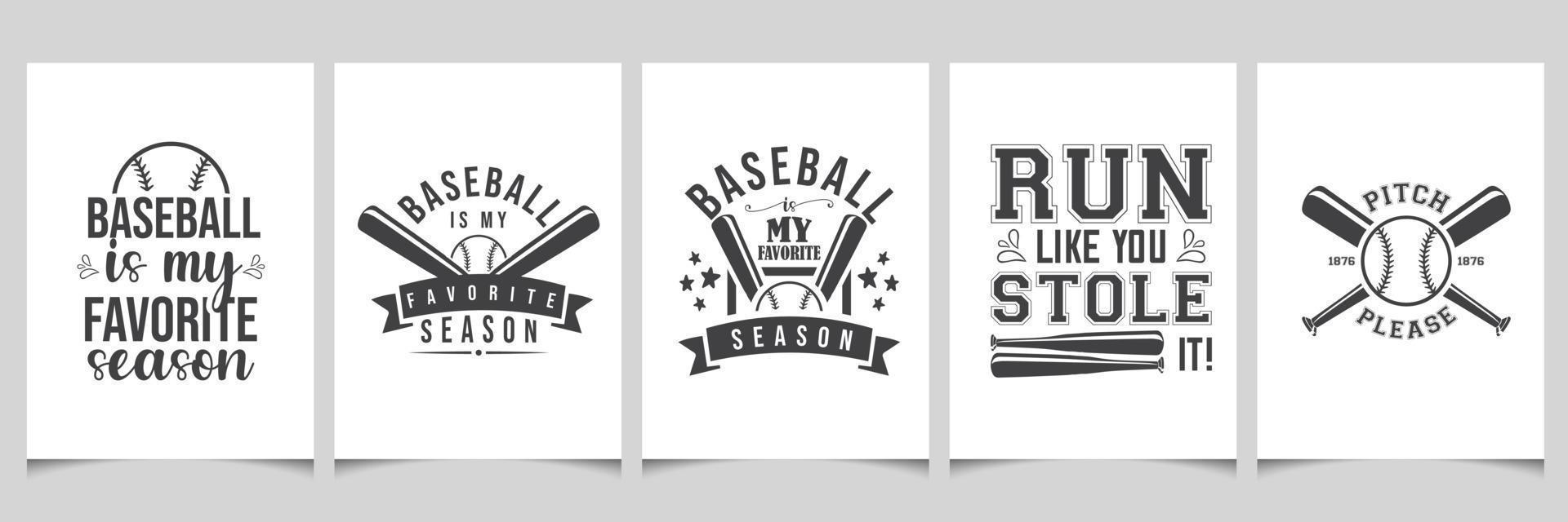 beisebol tipografia design-beisebol camiseta design-beisebol SVG agrupar - beisebol citar agrupar vetor
