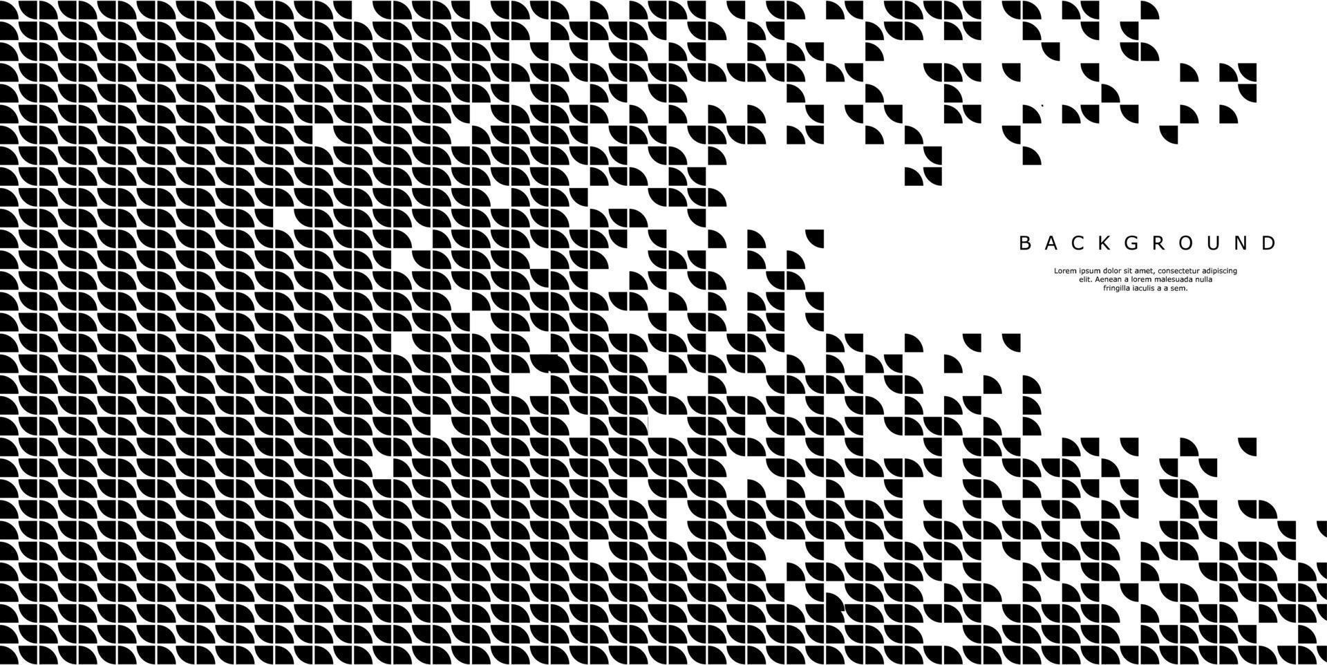 moderno curva pixel abstrato tecnologia fundo. digital pontos fluxo vetor. vetor