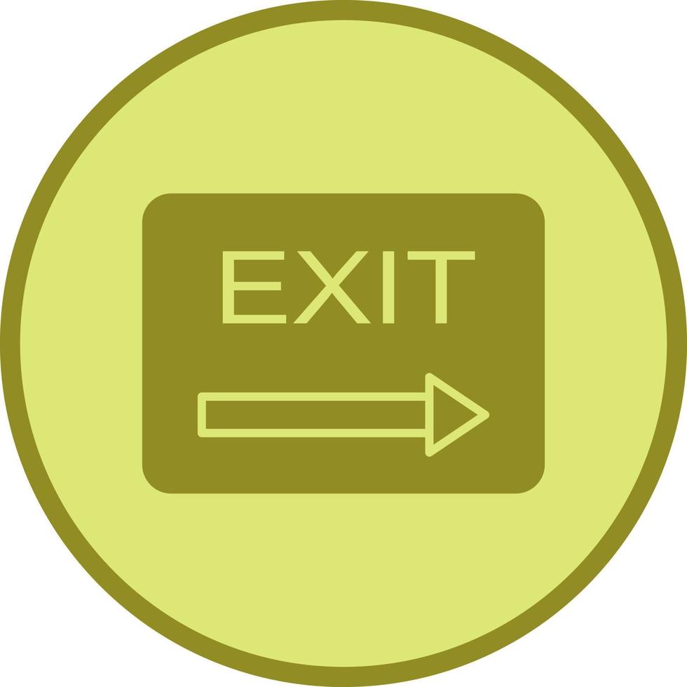ícone de vetor de saída exclusivo