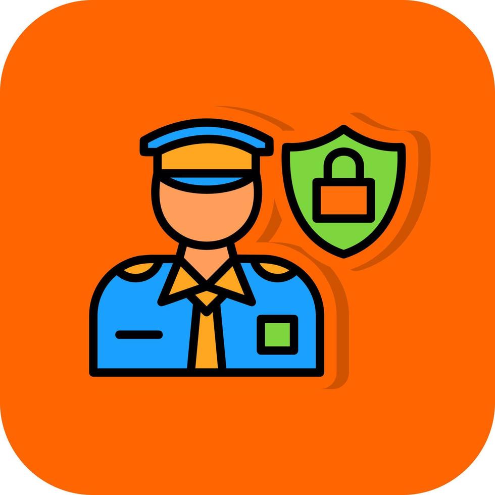 design de ícone de vetor de oficial de proteção de dados