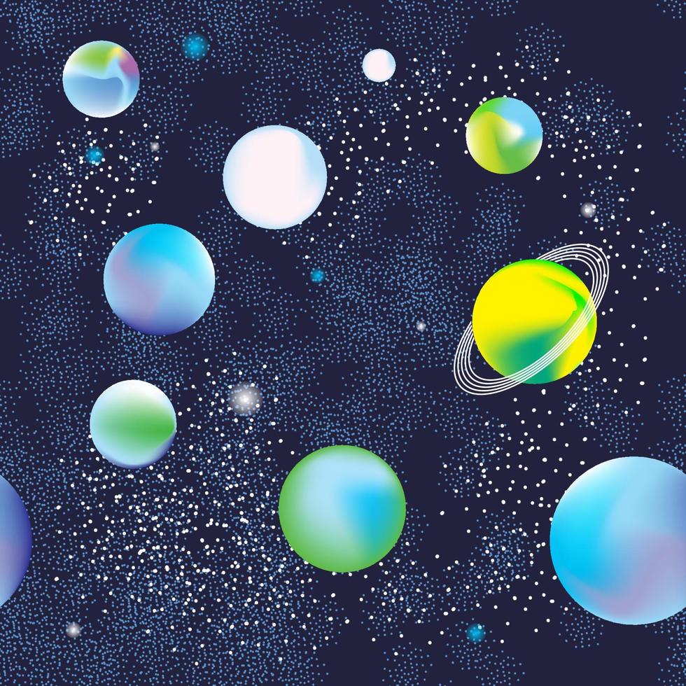 desatado espaço padronizar. planetas e estrelas. vetor ilustração do cosmos