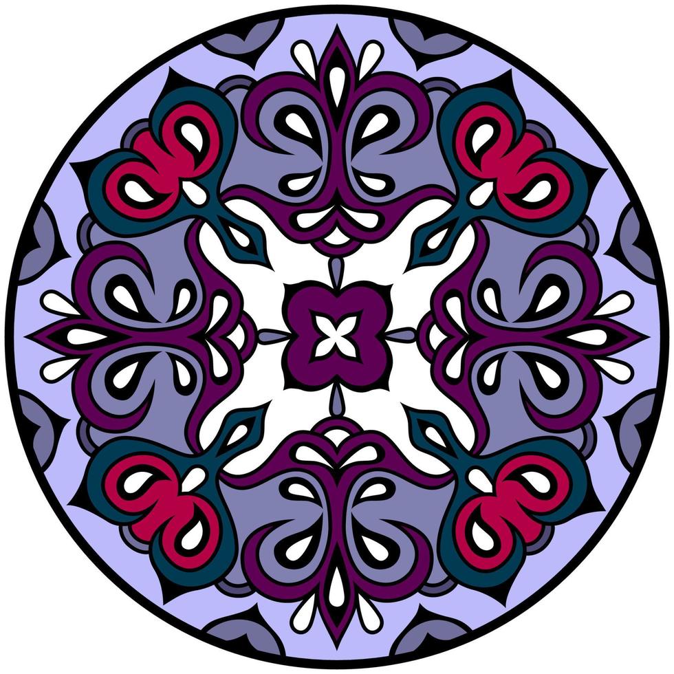 vetor mandala. volta floral enfeite dentro étnico estilo.