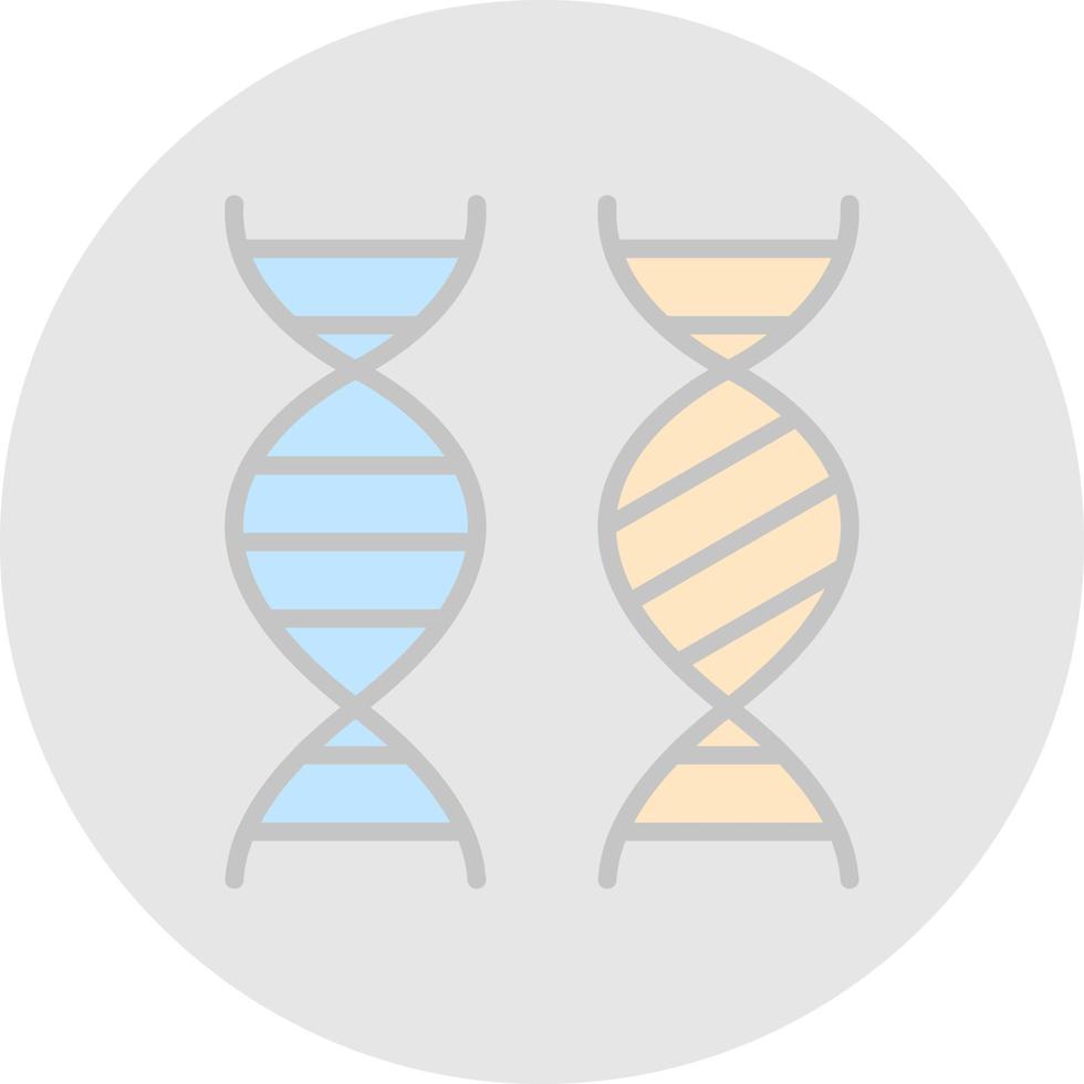 design de ícone de vetor de comparação genética