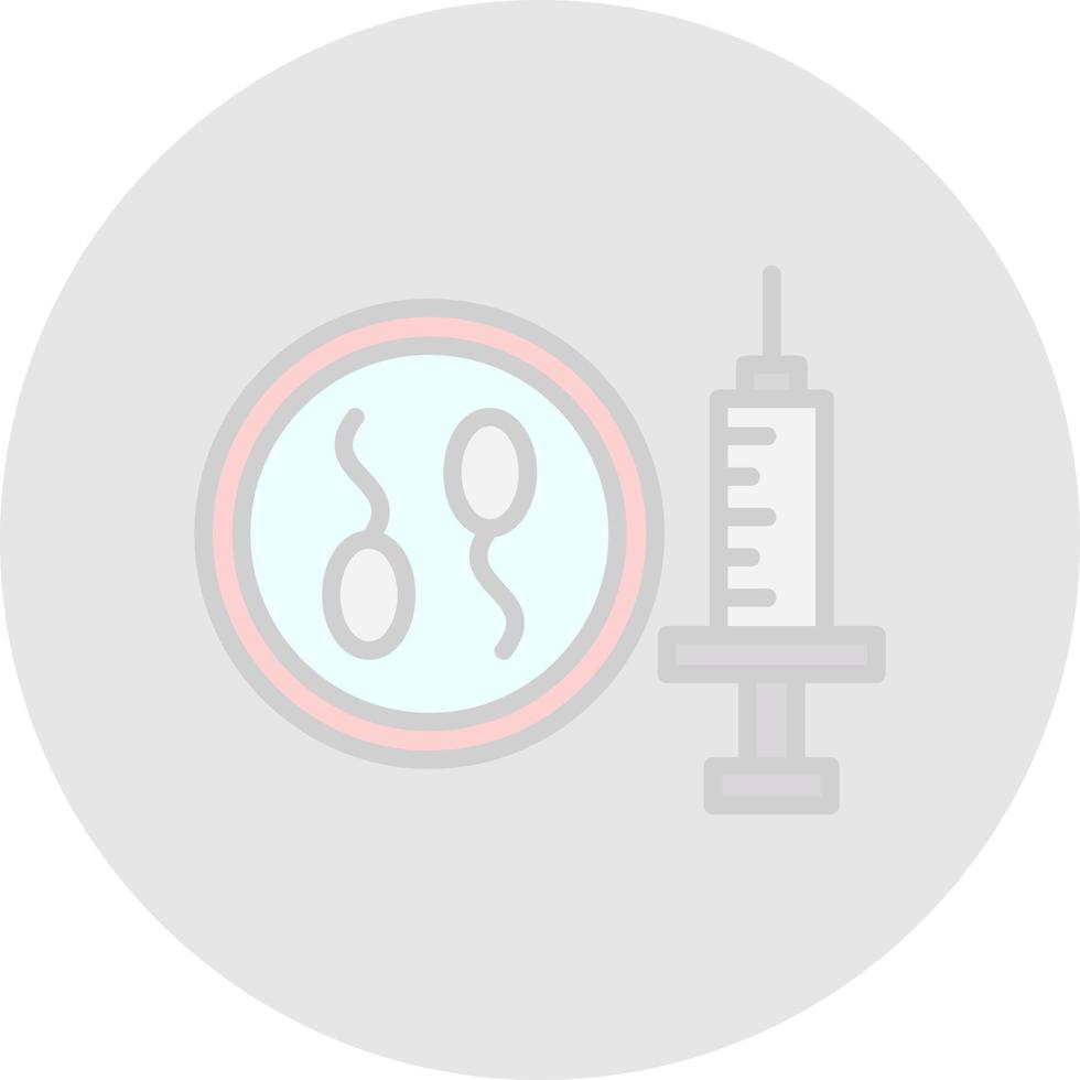 design de ícone de vetor de fertilização in vitro