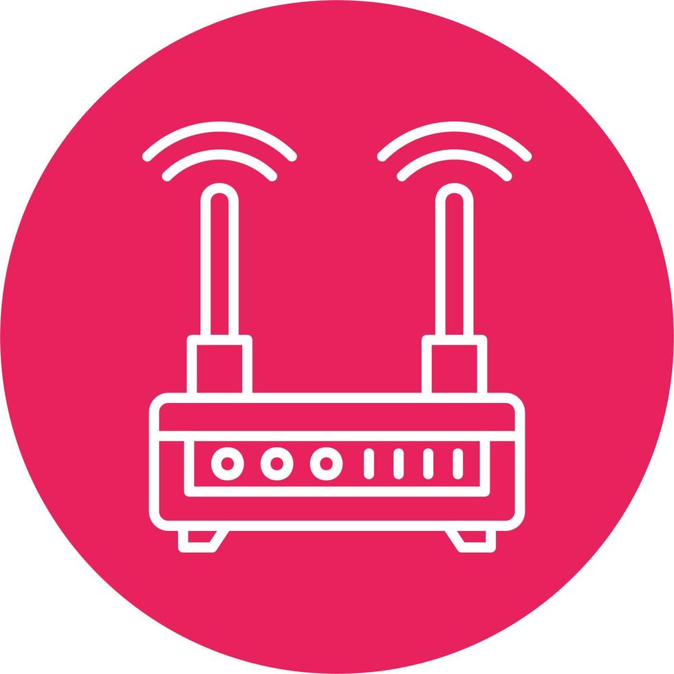 ícone de vetor de roteador wifi