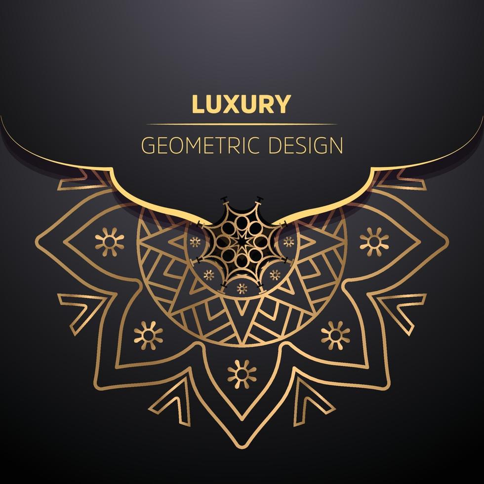 design de mandala ornamental de luxo vetor