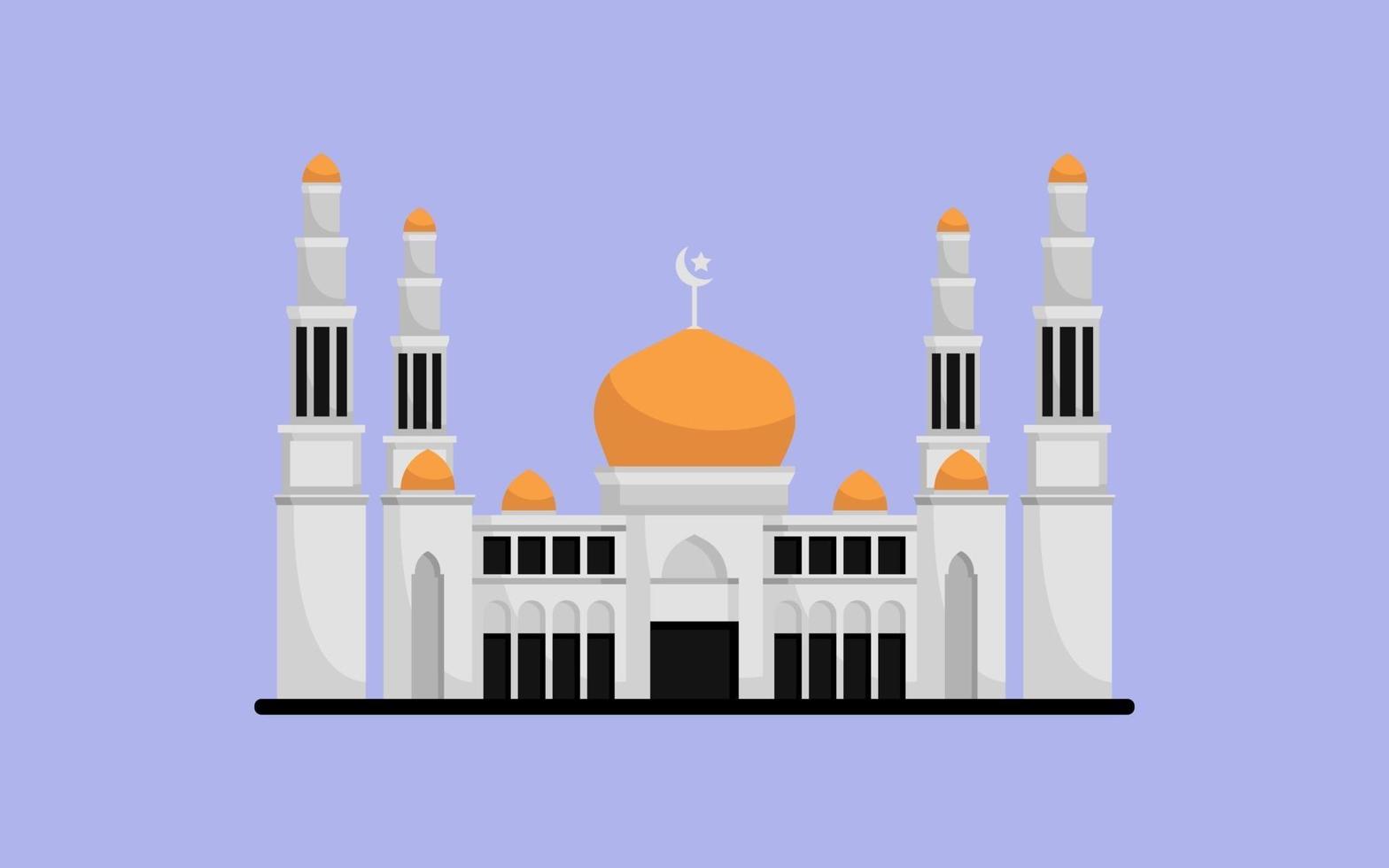 construção de vetor de mesquita islâmica