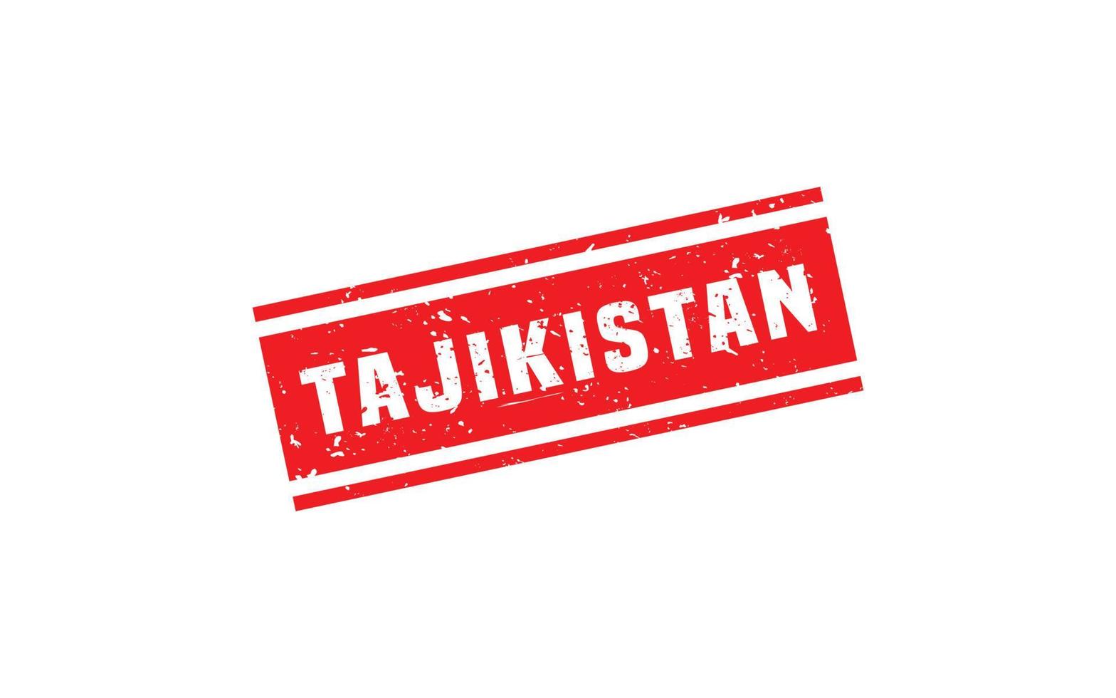 tajiquistão carimbo borracha com grunge estilo em branco fundo vetor