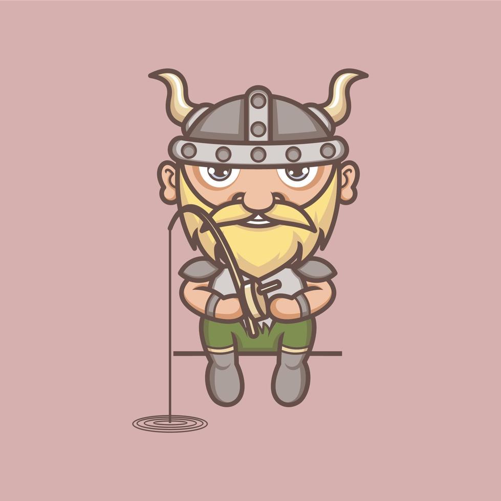 fofa desenho animado vikings vetor