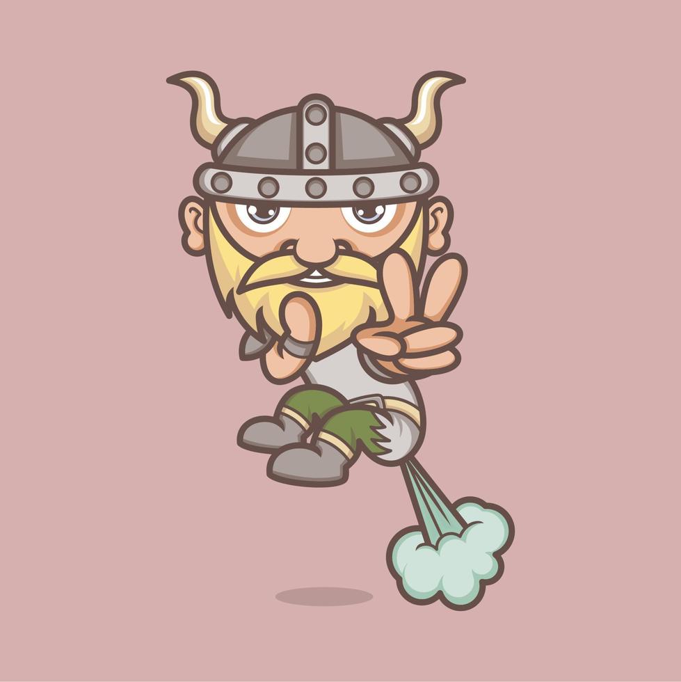 fofa desenho animado vikings vetor