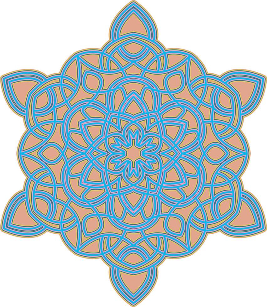 3d mandala multicamadas cortar Arquivo SVG vetor