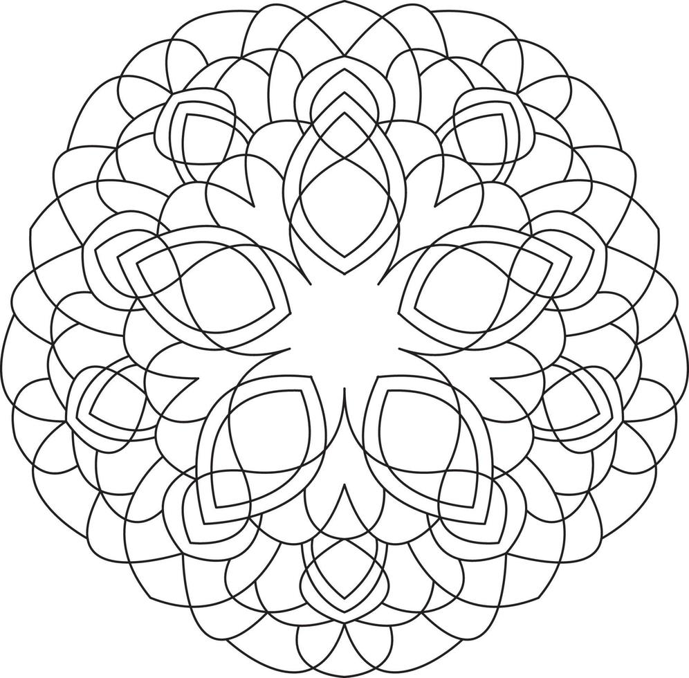 mandala para coloração página gráfico vetor