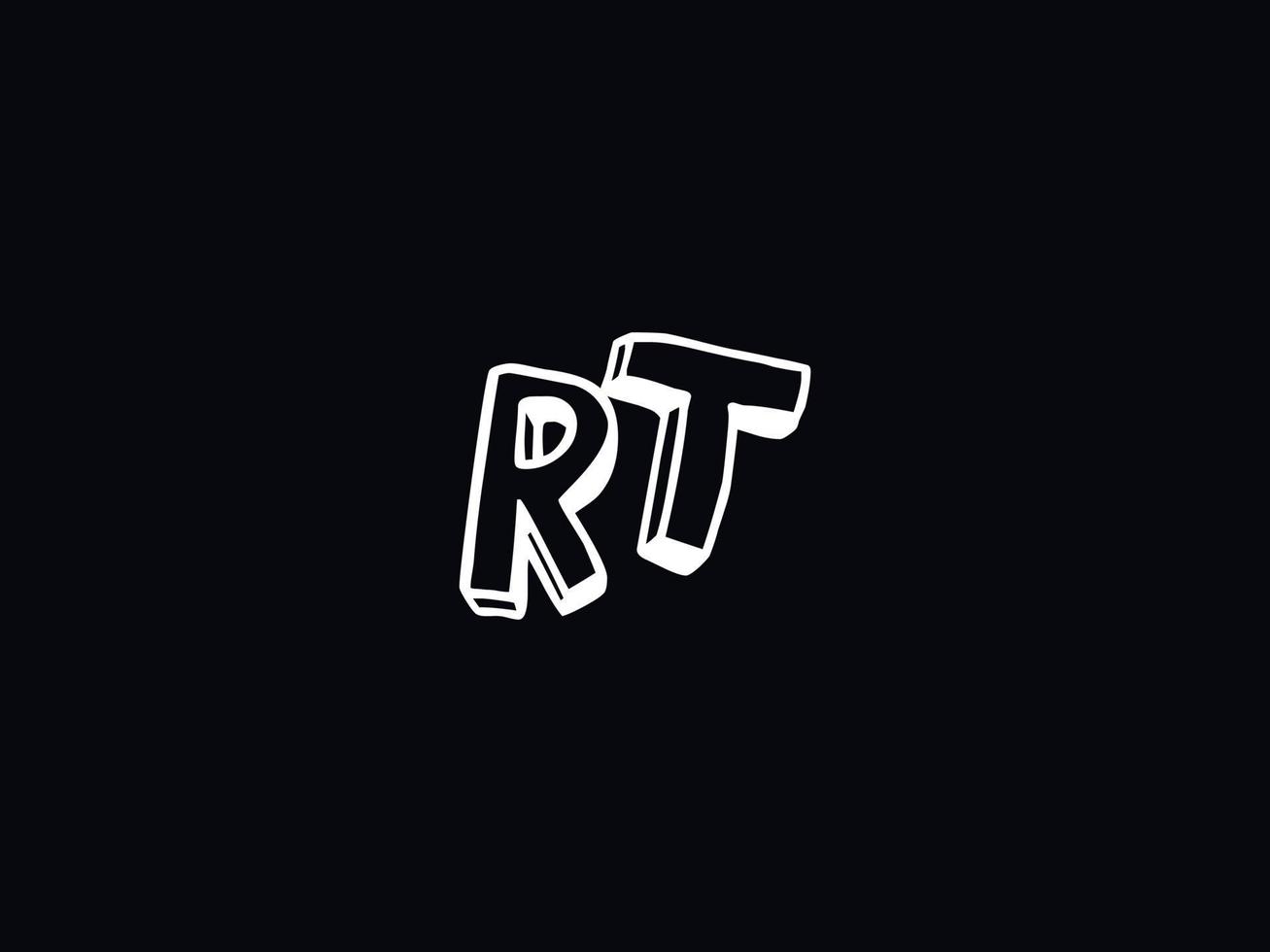 carta rt logotipo ícone, único rt logotipo carta Projeto vetor