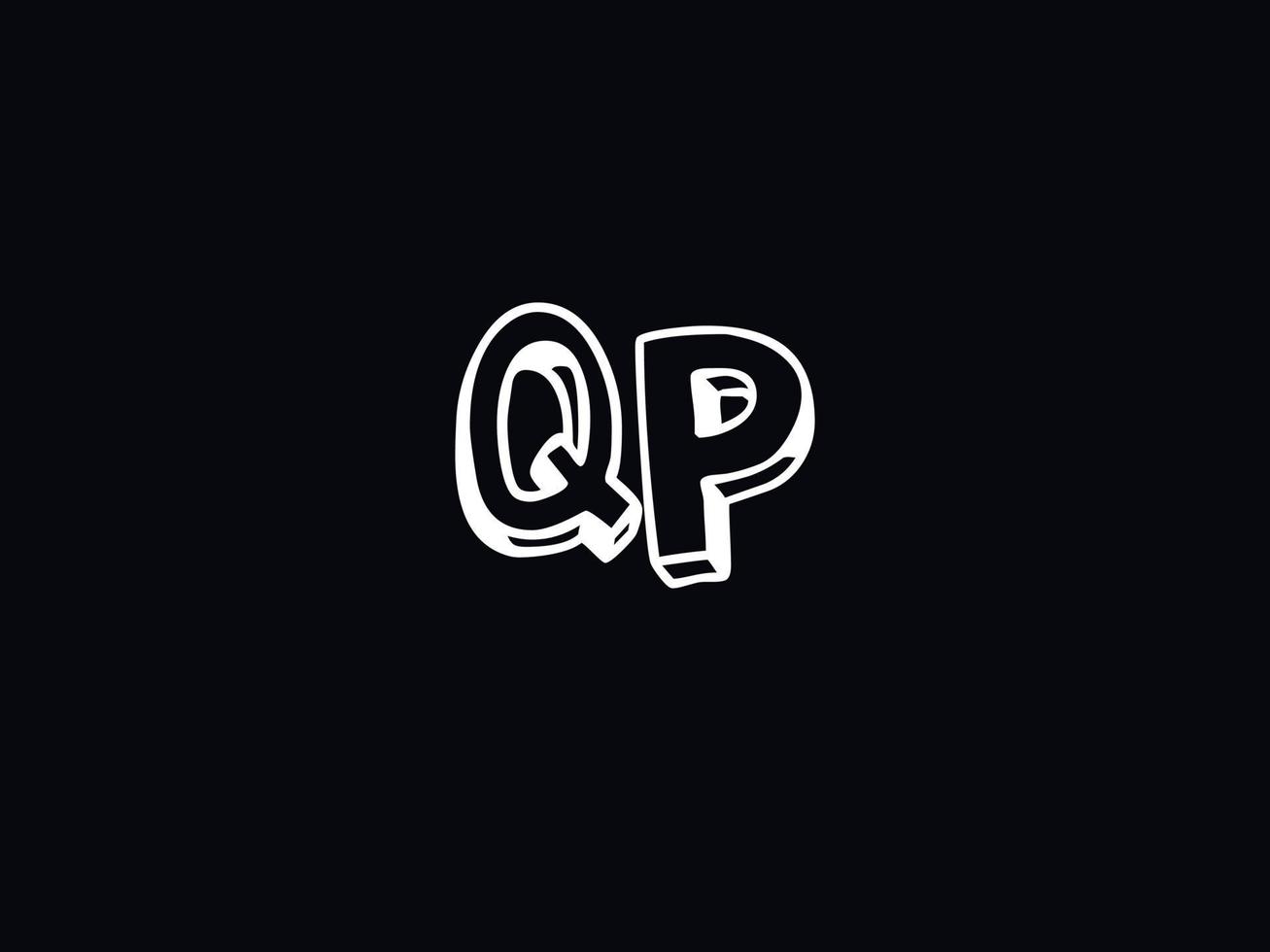 Prêmio qp carta logotipo, único qp logotipo ícone vetor estoque