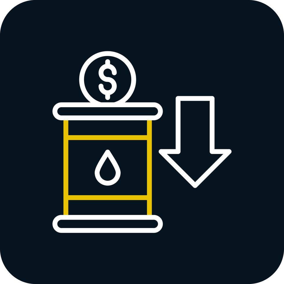 design de ícone de vetor de investimento de petróleo