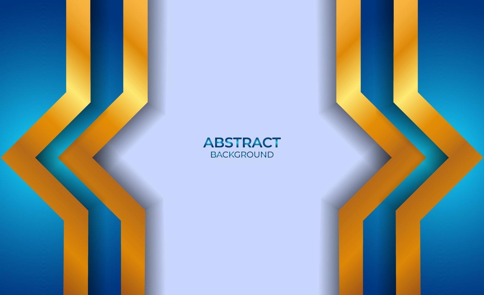 design abstrato azul e dourado vetor