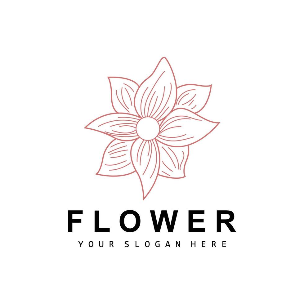 simples botânico folha e flor logotipo, vetor natural linha estilo, decoração projeto, bandeira, folheto, Casamento convite, e produtos branding