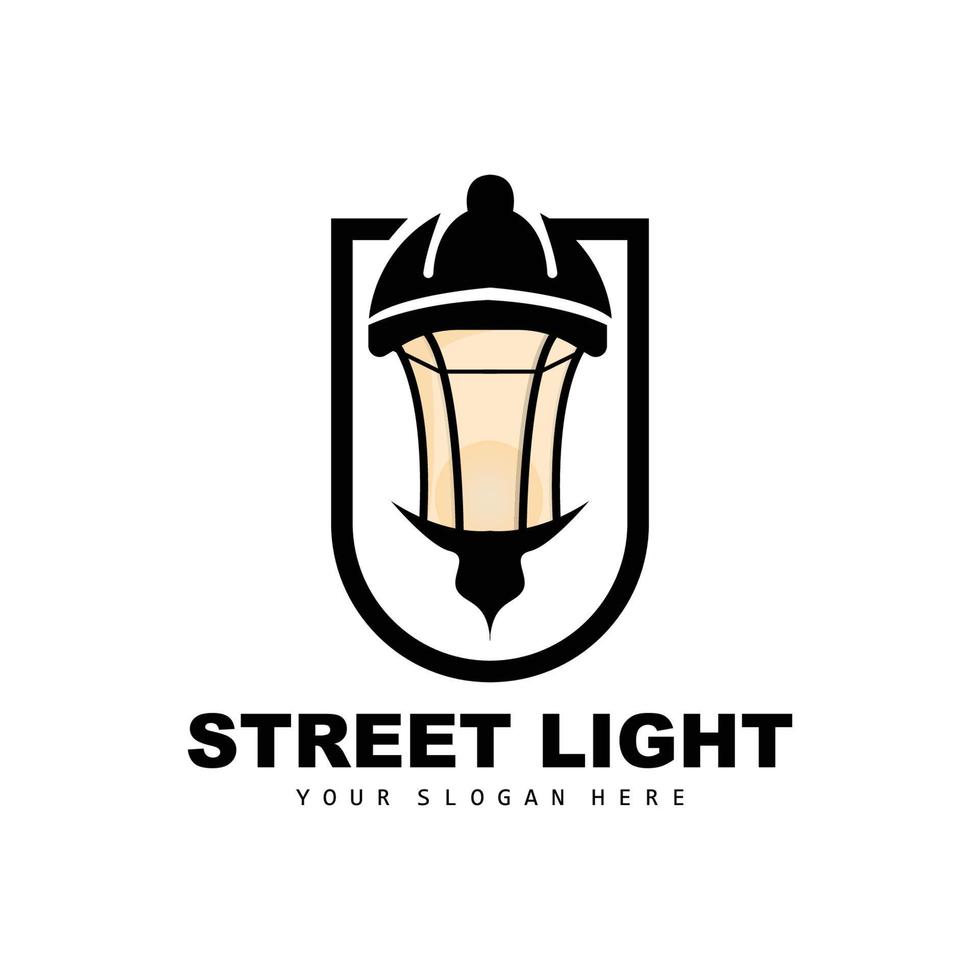 rua luz logotipo, relâmpago lanterna vetor, modelo ícone retro clássico vintage Projeto vetor