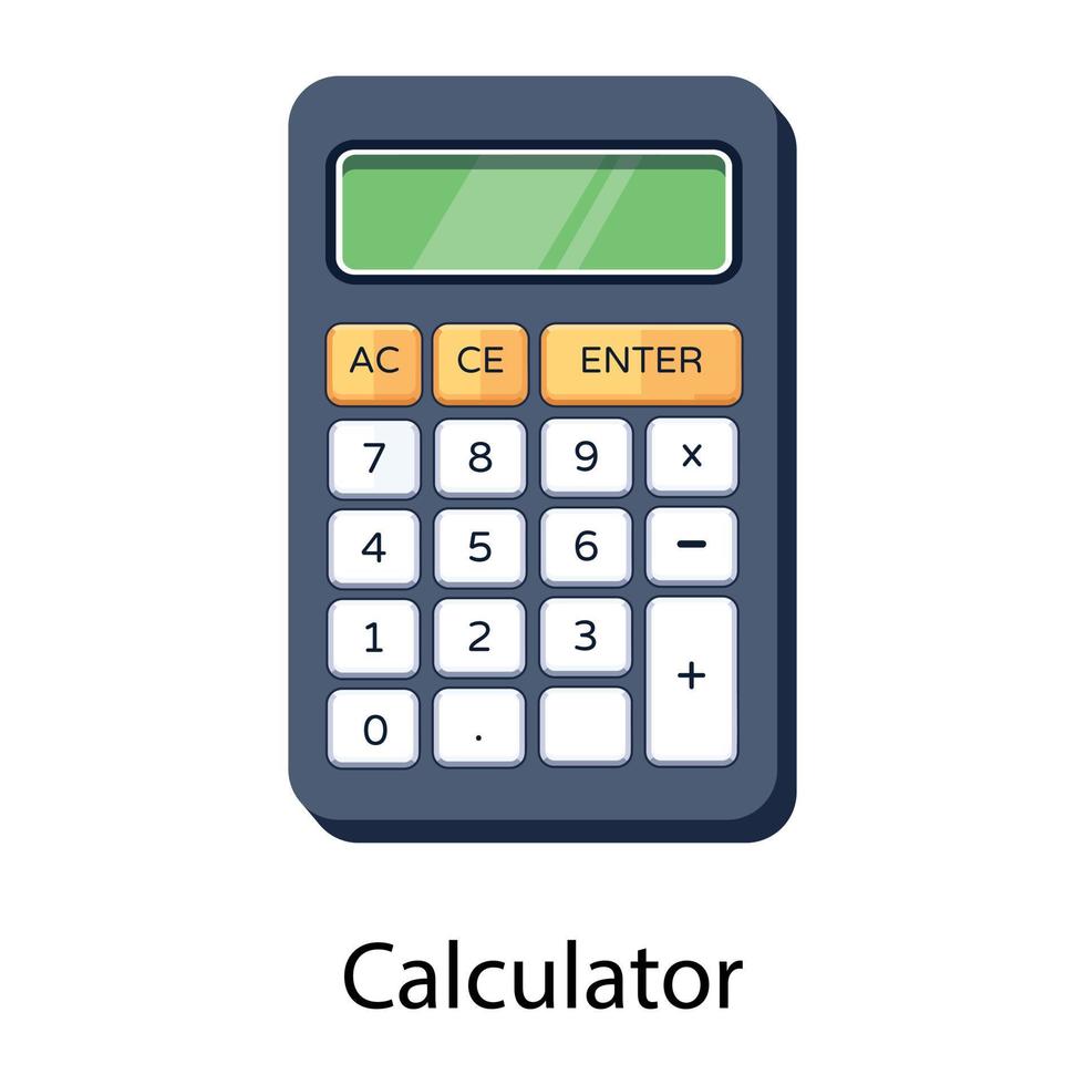 conceitos de calculadora da moda vetor