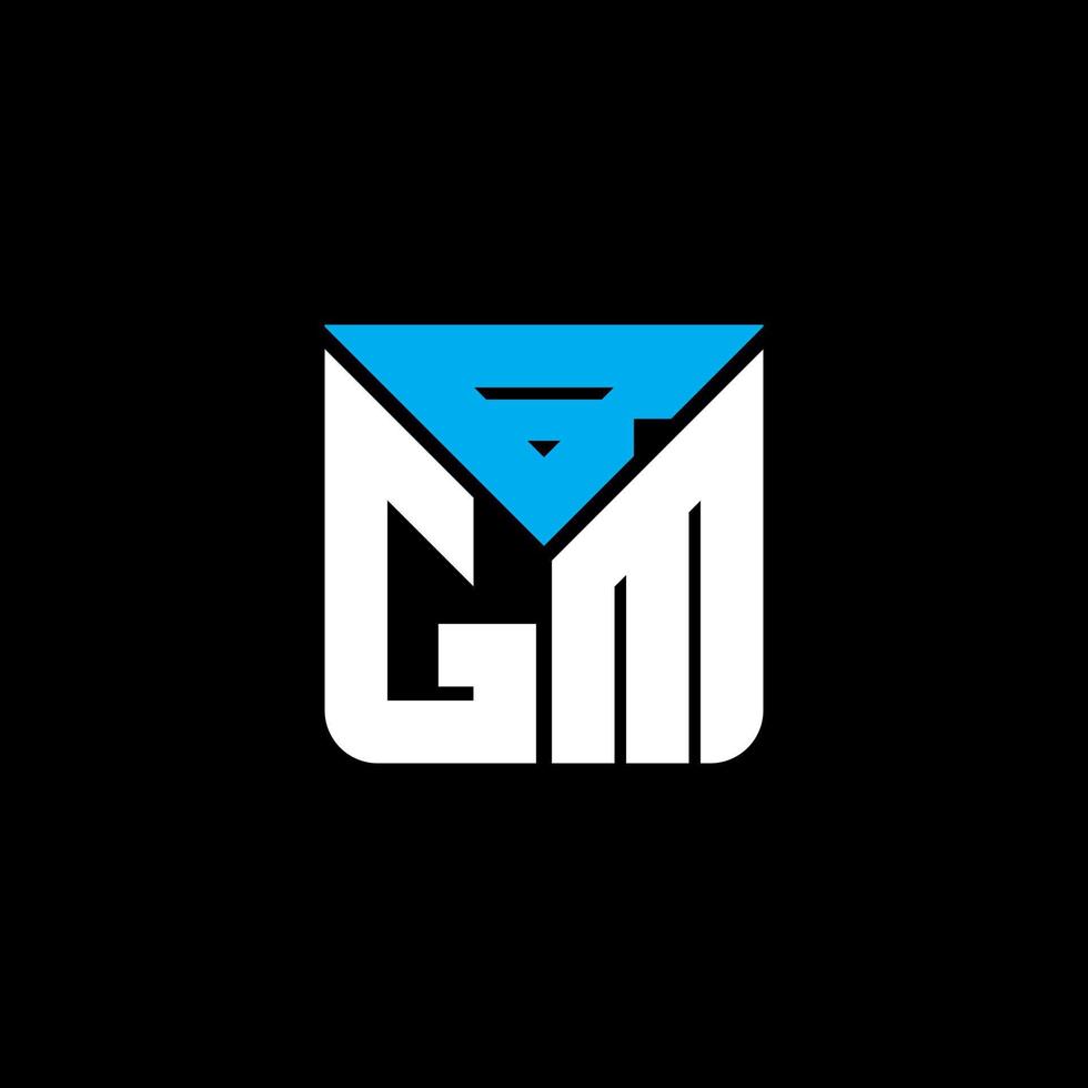 design criativo do logotipo da letra bgm com gráfico vetorial, logotipo simples e moderno do bgm. vetor