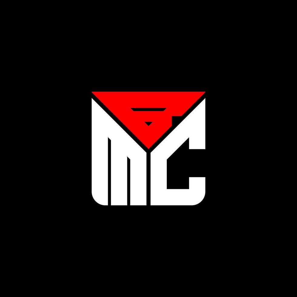 design criativo do logotipo da letra bmc com gráfico vetorial, logotipo simples e moderno da bmc. vetor