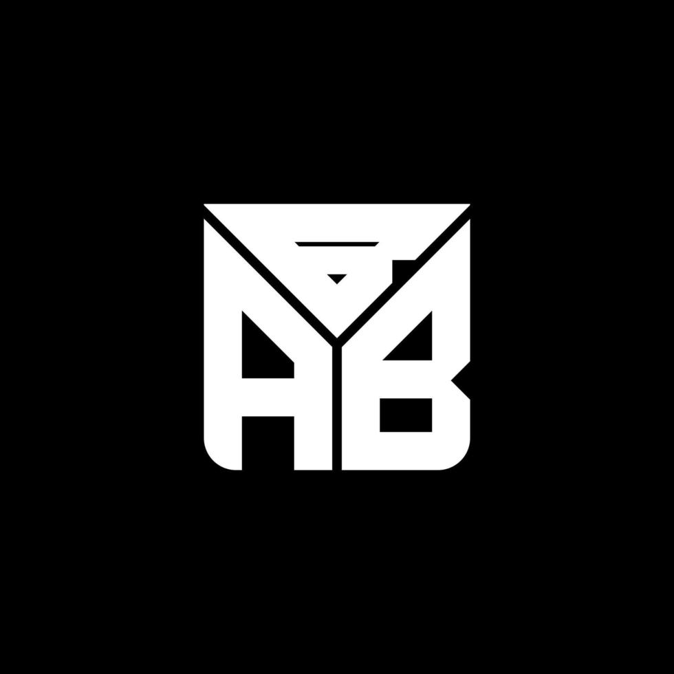 design criativo do logotipo da letra bab com gráfico vetorial, logotipo simples e moderno do bab. vetor