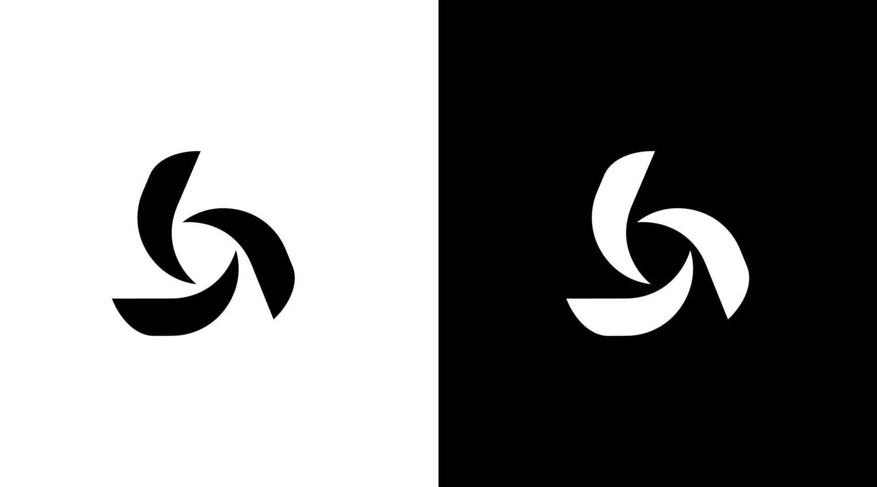 vórtice logotipo trindade vetor monograma ícone estilo Projeto modelo
