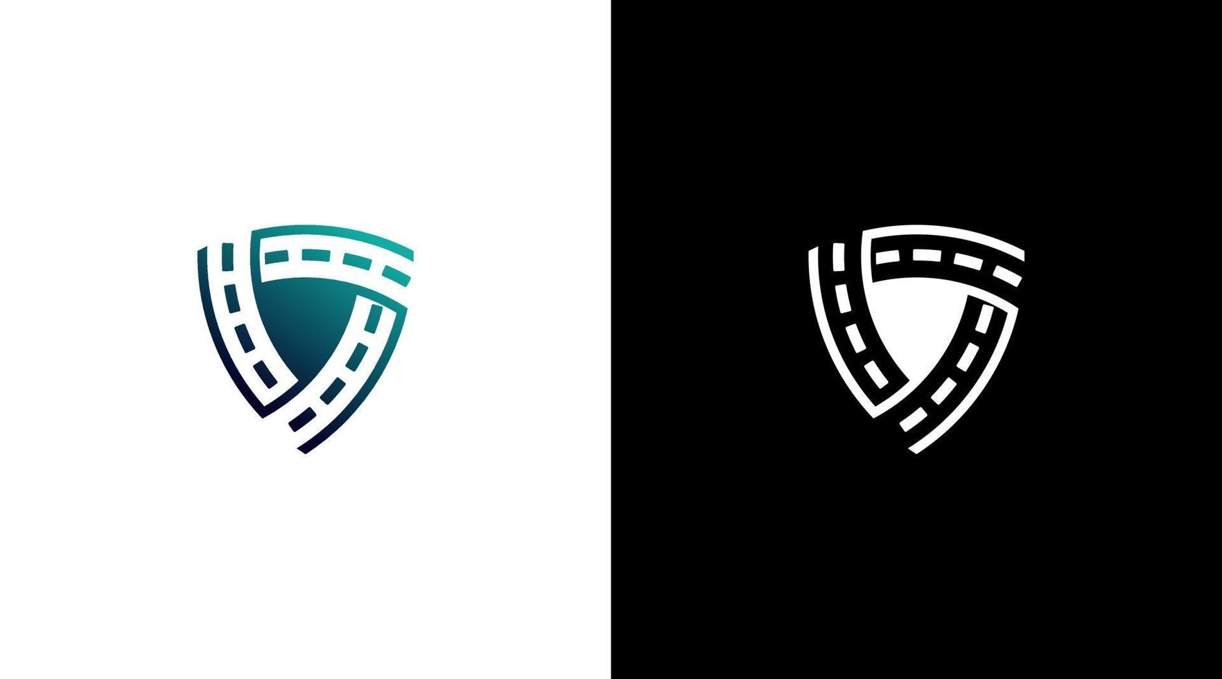 escudo proteção logotipo tecnologia vetor monograma Projeto modelo