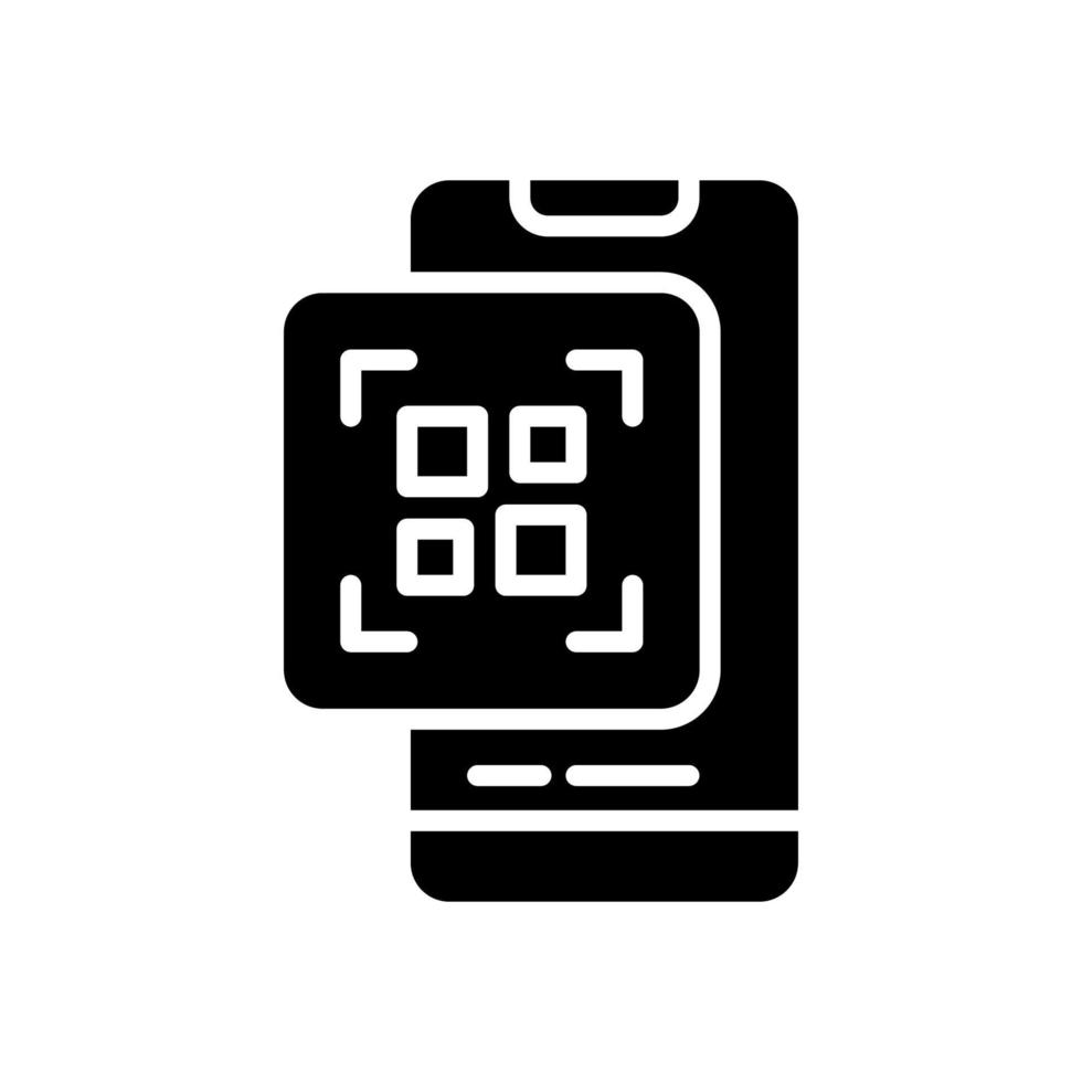 qr código ícone para seu local na rede Internet projeto, logotipo, aplicativo, ui. vetor