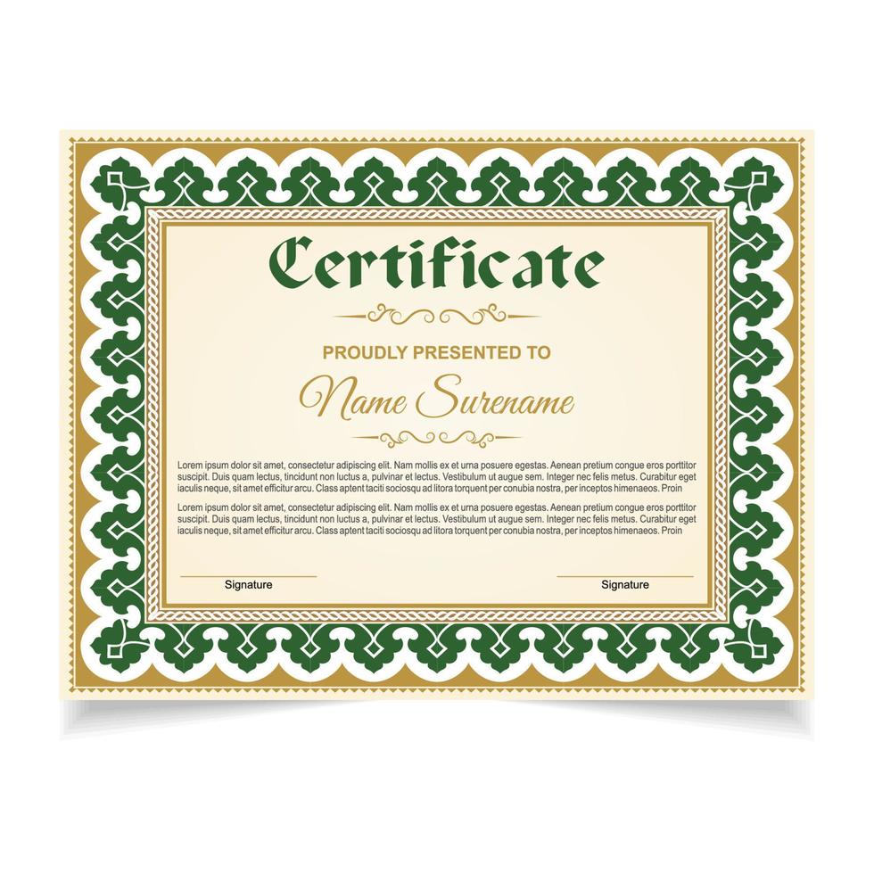 certificado ou diploma Projeto vetor