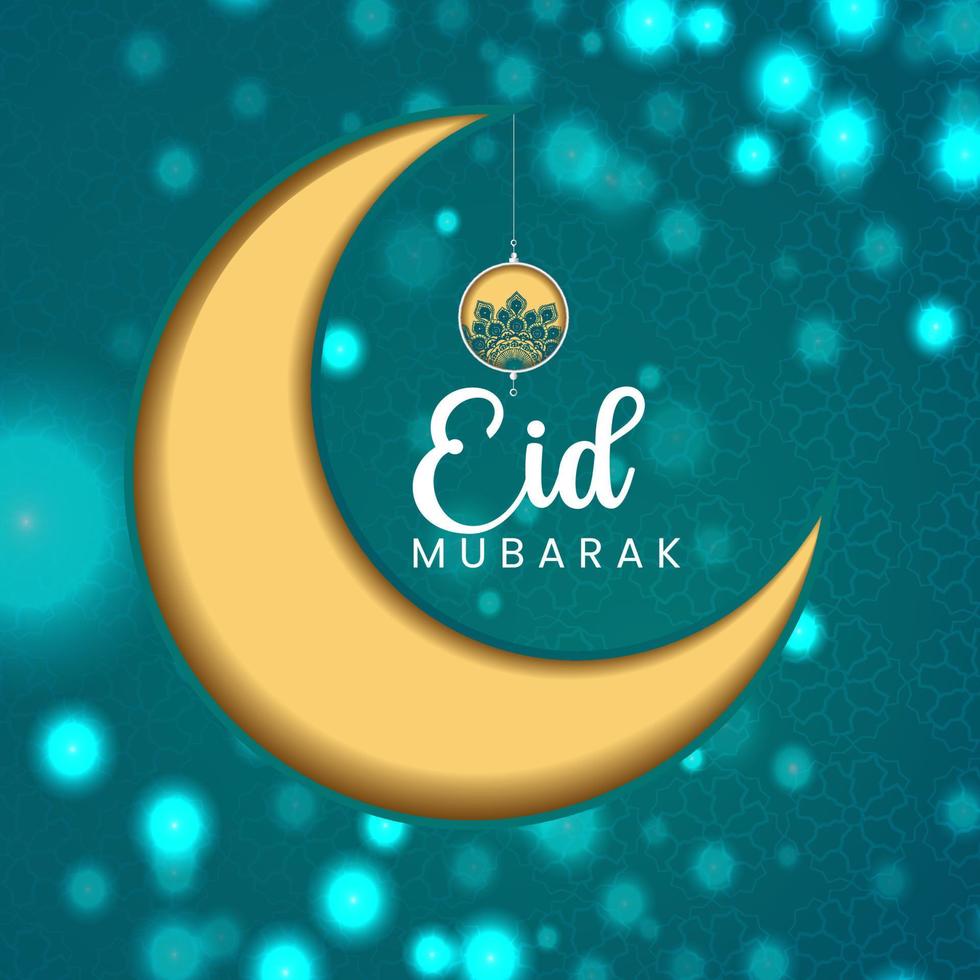 eid Mubarak e Ramadã kareem fundos vetor