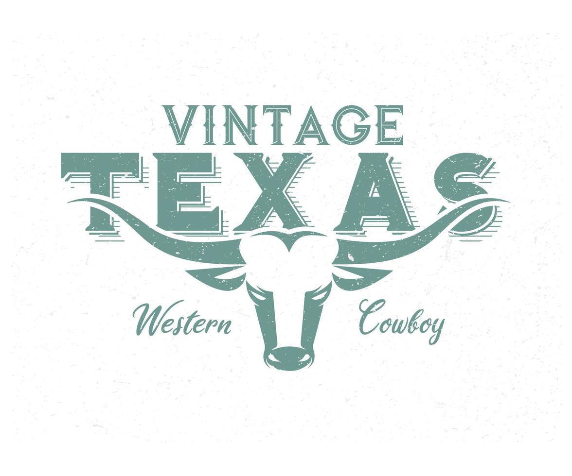 vintage longhorn búfalo, vaca, touro logotipo Projeto para seu o negócio rancho vetor