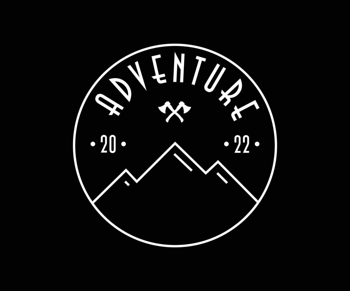 vintage acampamento e ao ar livre aventura emblemas, logotipos e Distintivos vetor